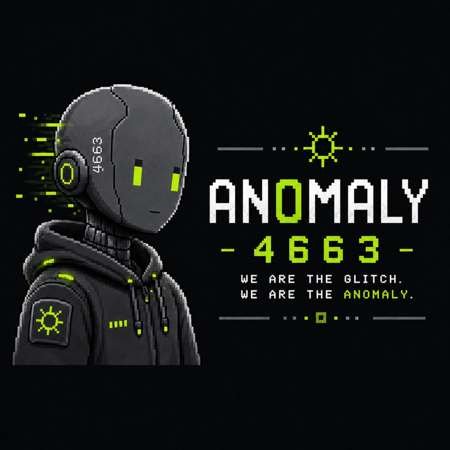 ANOMALY 4663 character and project mark